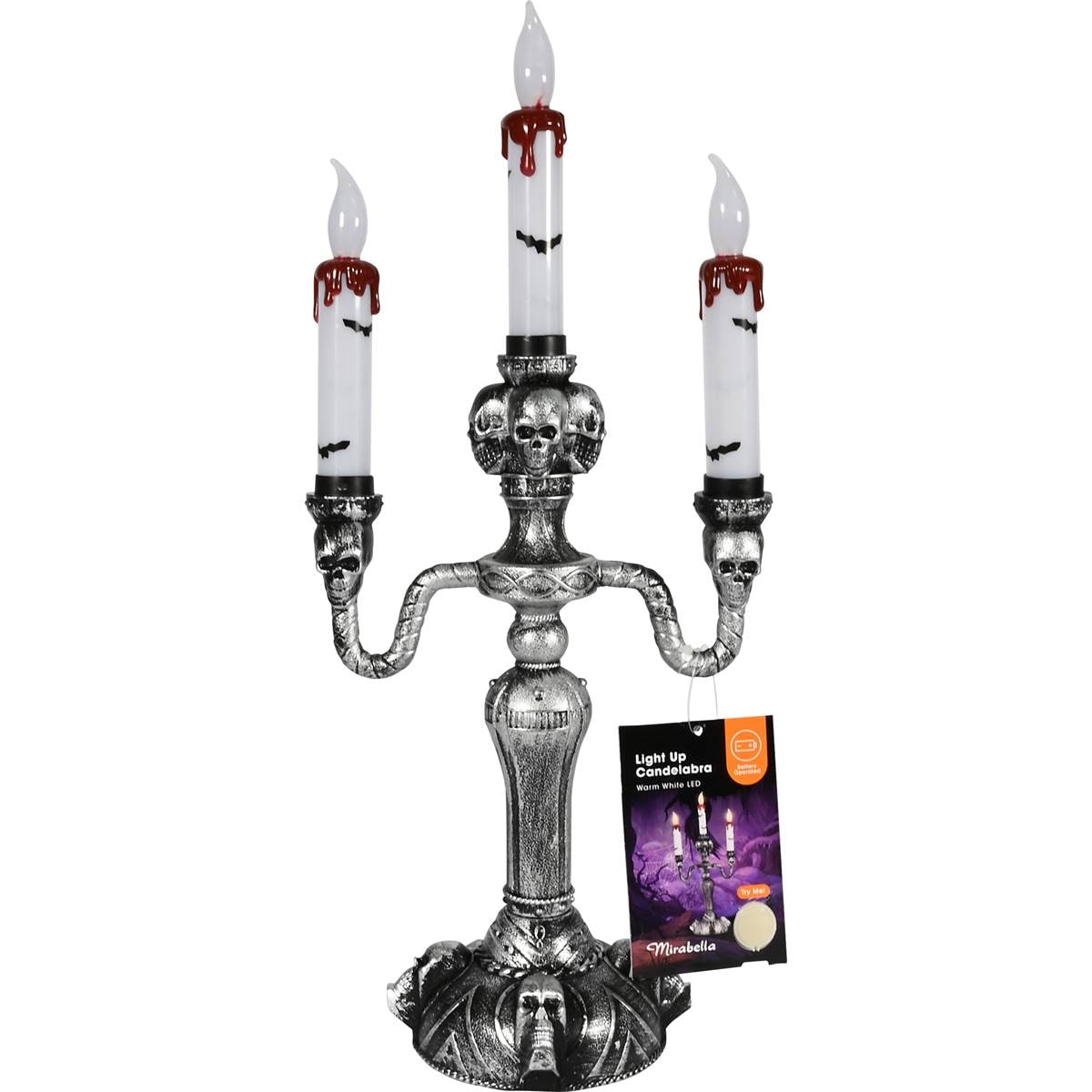Mirabella Halloween Battery Operated Light Up Candelabra Each Woolworths
