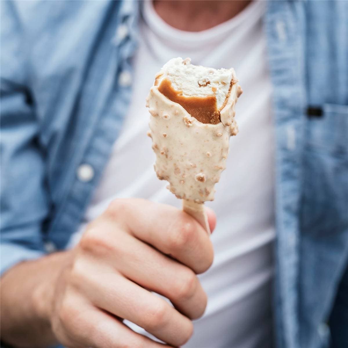 Lotus Biscoff White Chocolate Ice Cream Sticks 3 Pack Woolworths