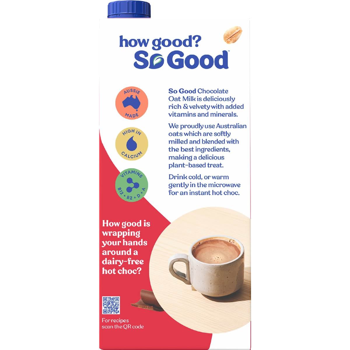 So Good Chocolate Oat Milk 1l Woolworths