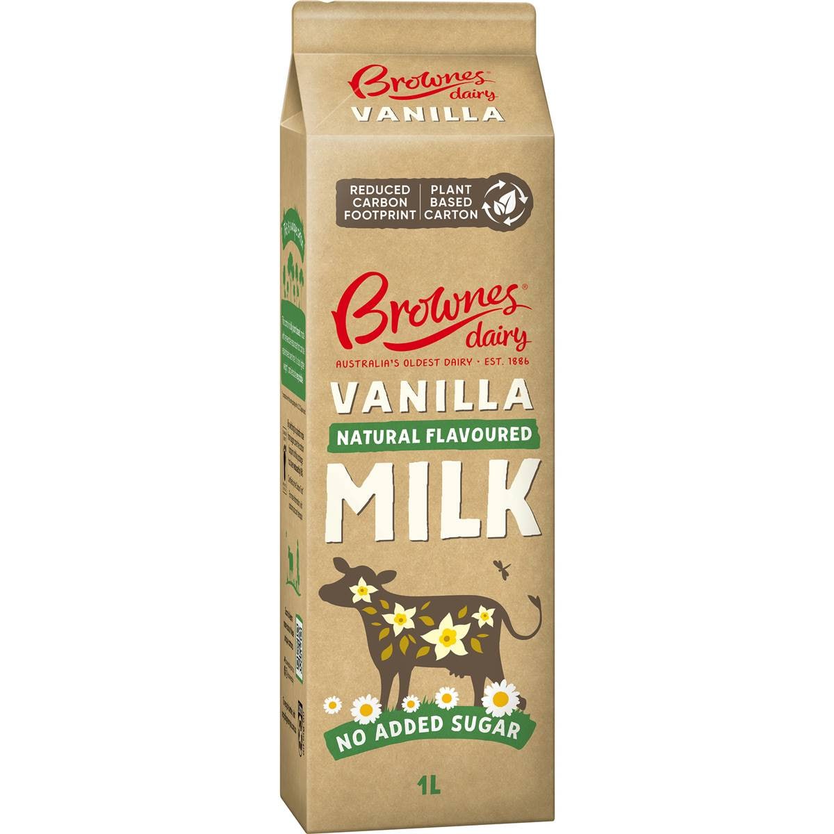Brownes Vanilla Natural Flavoured Milk 1l Woolworths