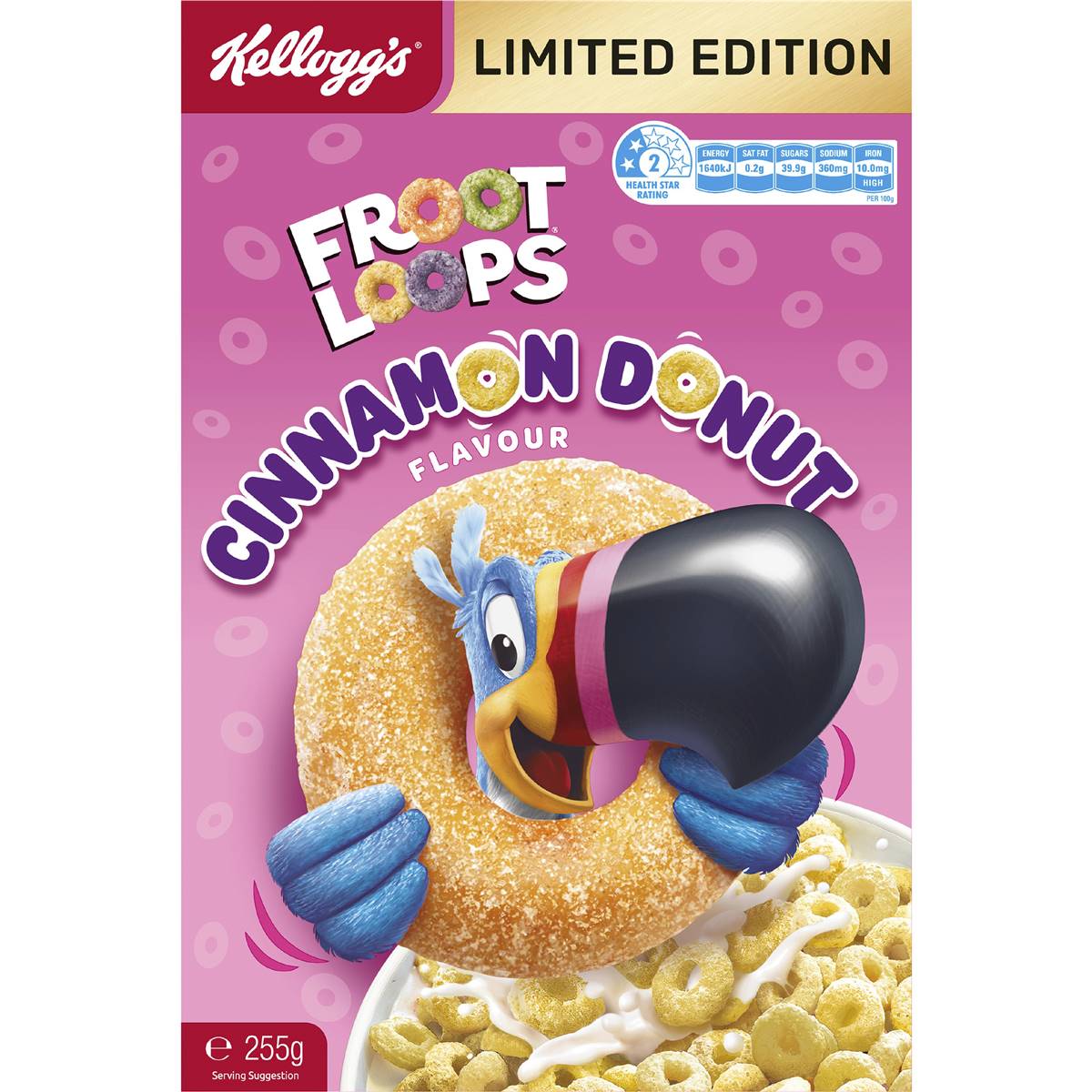 Kellogg's Froot Loops Cinnamon Donut Flavour 255g Woolworths