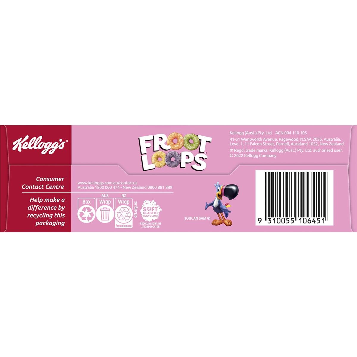 Kellogg's Froot Loops Cinnamon Donut Flavour 255g Woolworths
