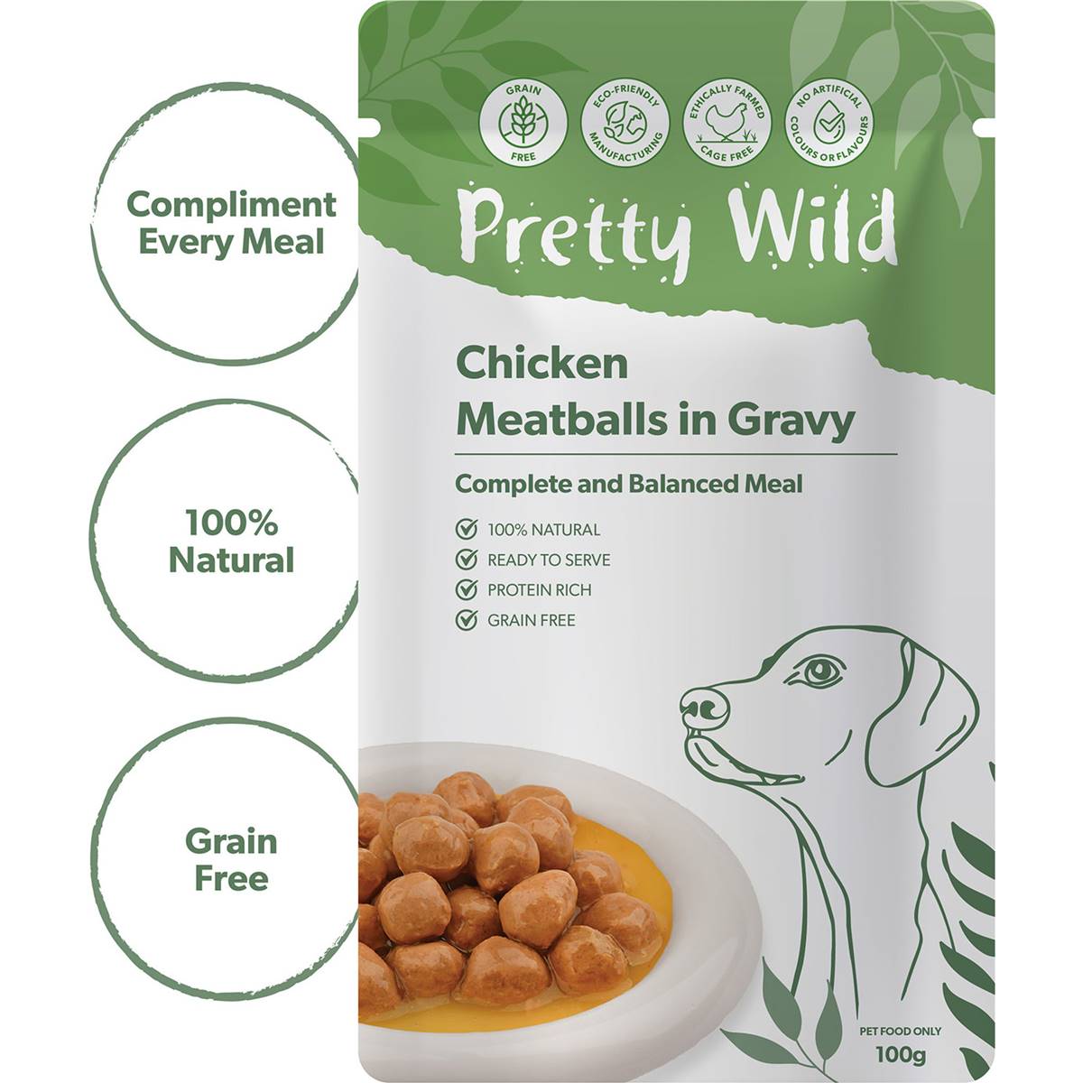 Pretty Wild Chicken Meatballs In Gravy 