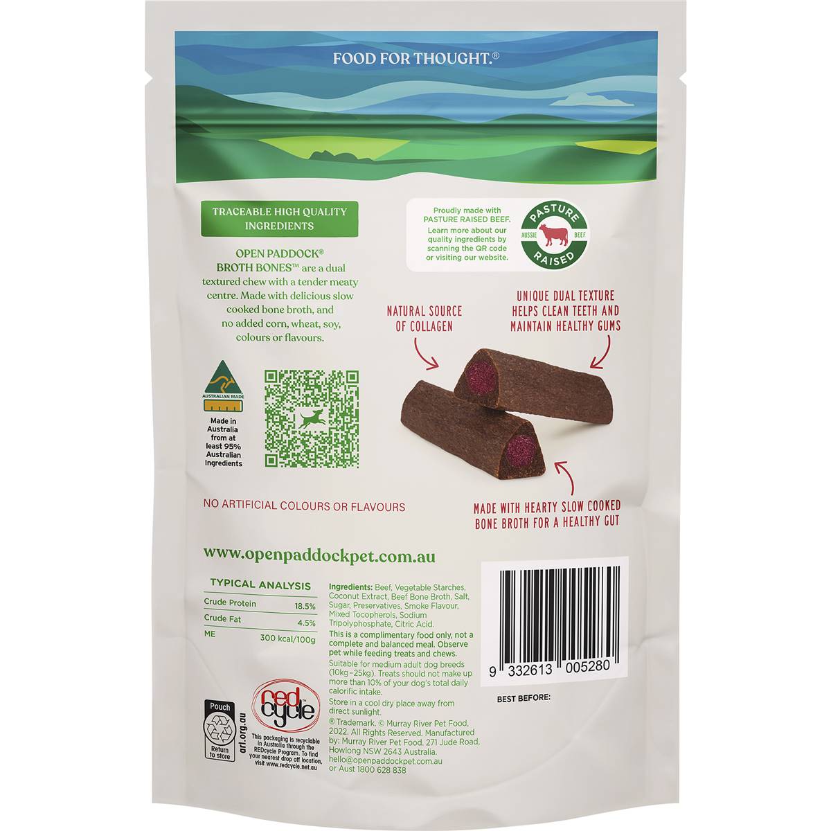 Open Paddock Beef Bone Broth Dog Treat Medium 4 Pack Woolworths open-paddock-beef-bone-broth-dog-treat-medium-4-pack-woolworths