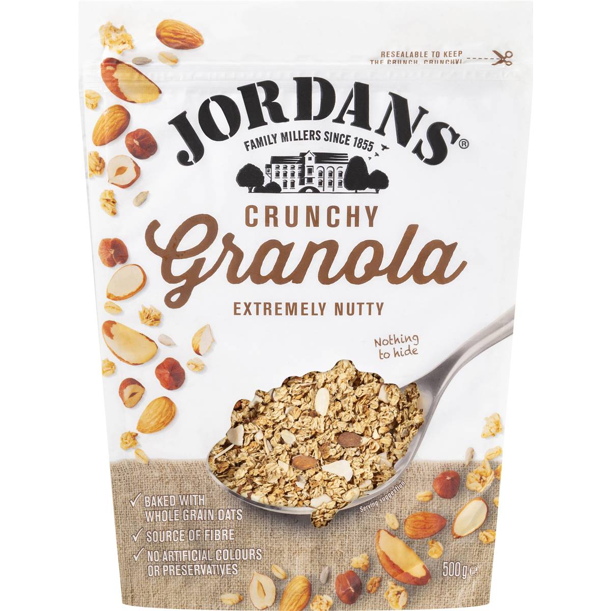 Jordans Crunchy Granola Extremely Nutty 500g Woolworths