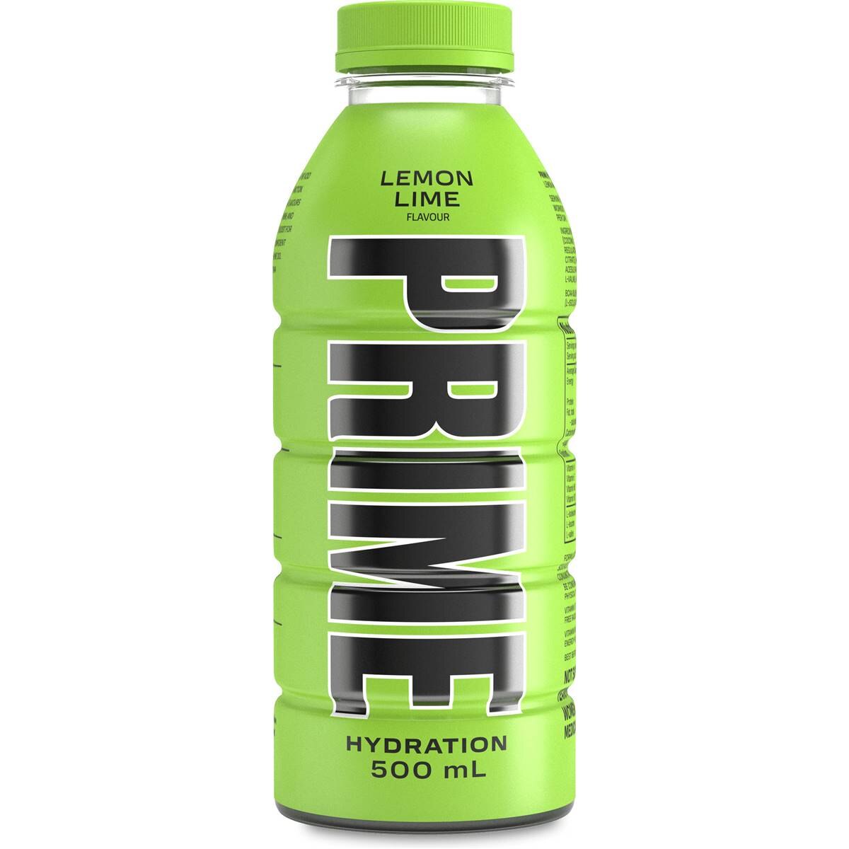 Prime Hydration Lemon Lime 500ml Woolworths
