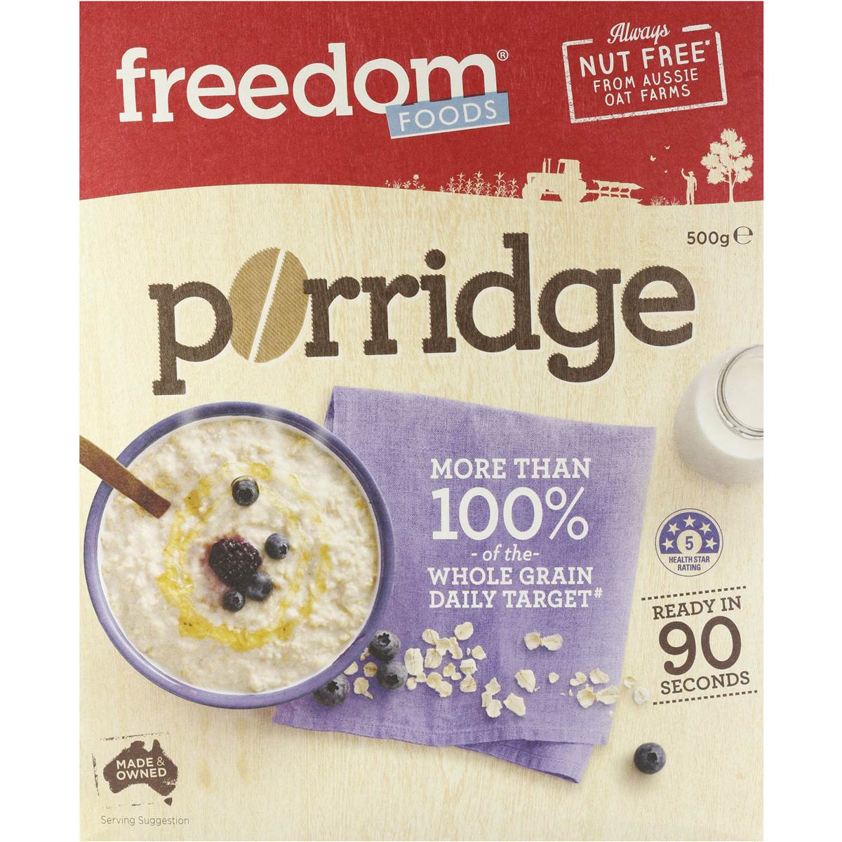 Freedom Foods Muesli Quick Oats 500g Woolworths