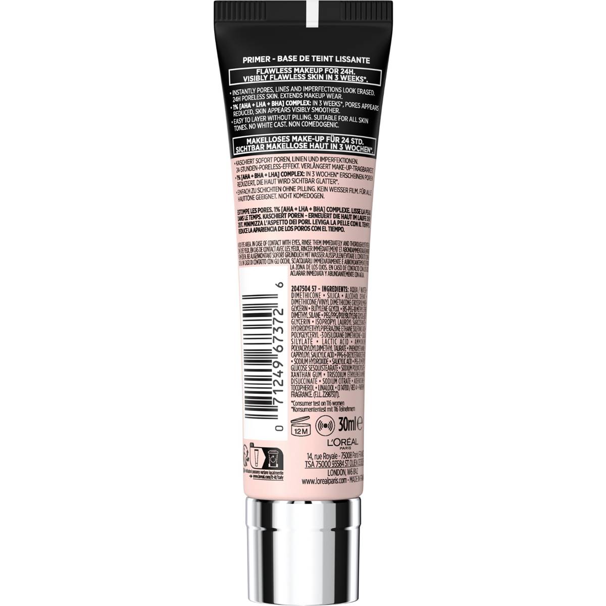 L Oreal 24 Hour Pore Minimizer Primer 30ml Woolworths   275943 2 