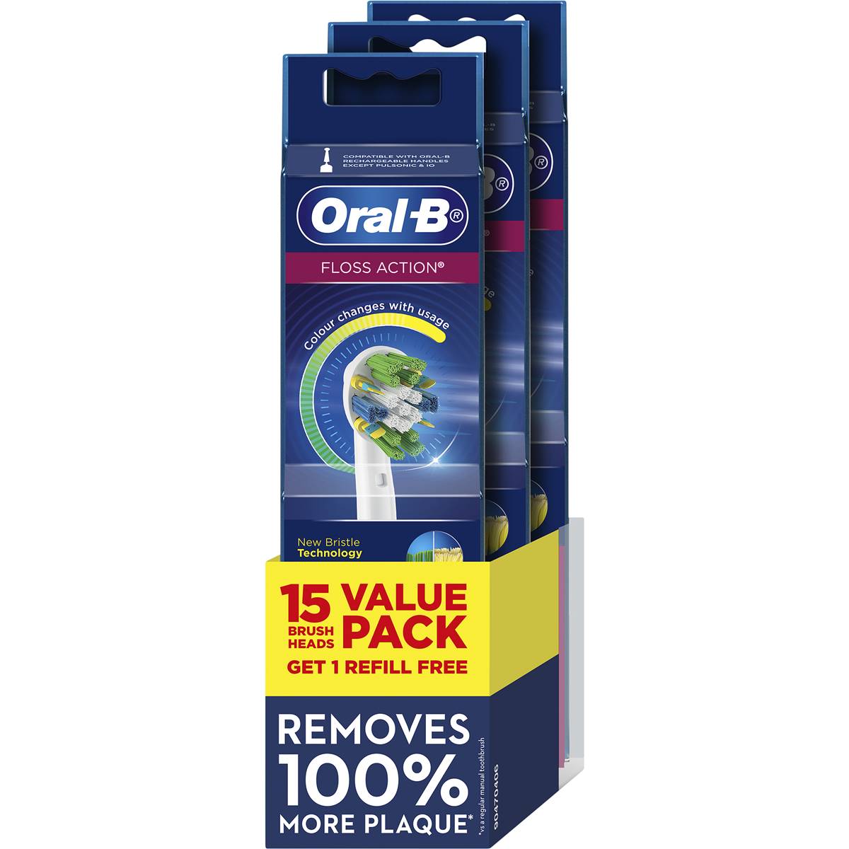 Oral B Floss Action Tootbrush Head Refill 15 Pack | Woolworths