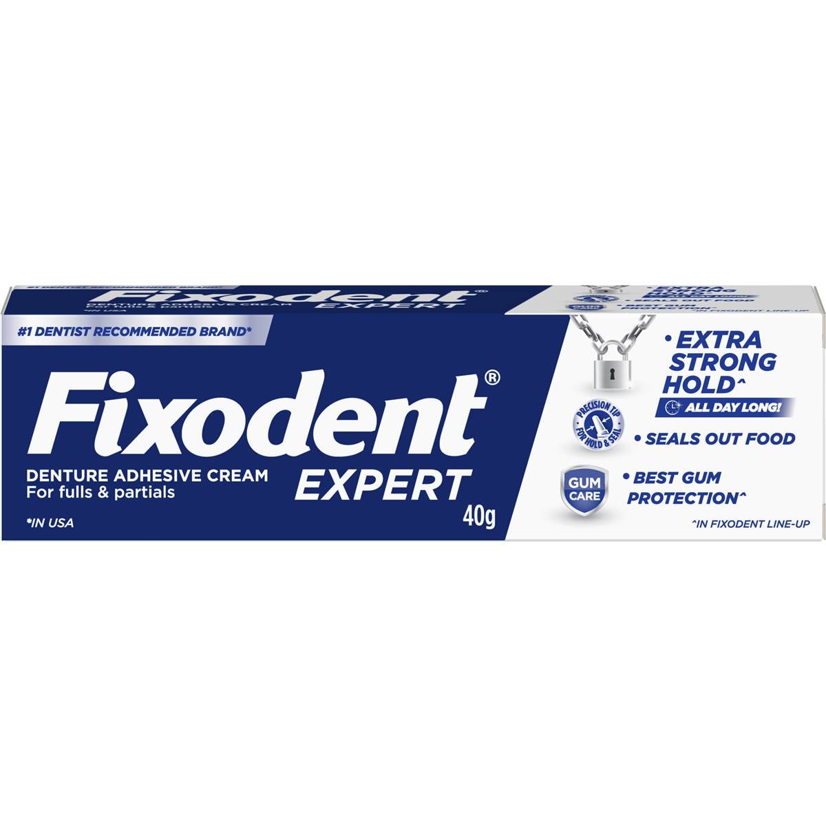 Fixodent Expert Denture Adhesive Cream 40g Woolworths
