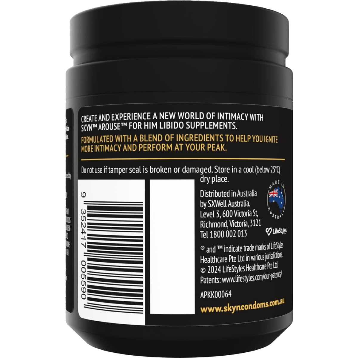 Skyn Arouse For Him Libido Supplement Tablets 60 Pack Woolworths