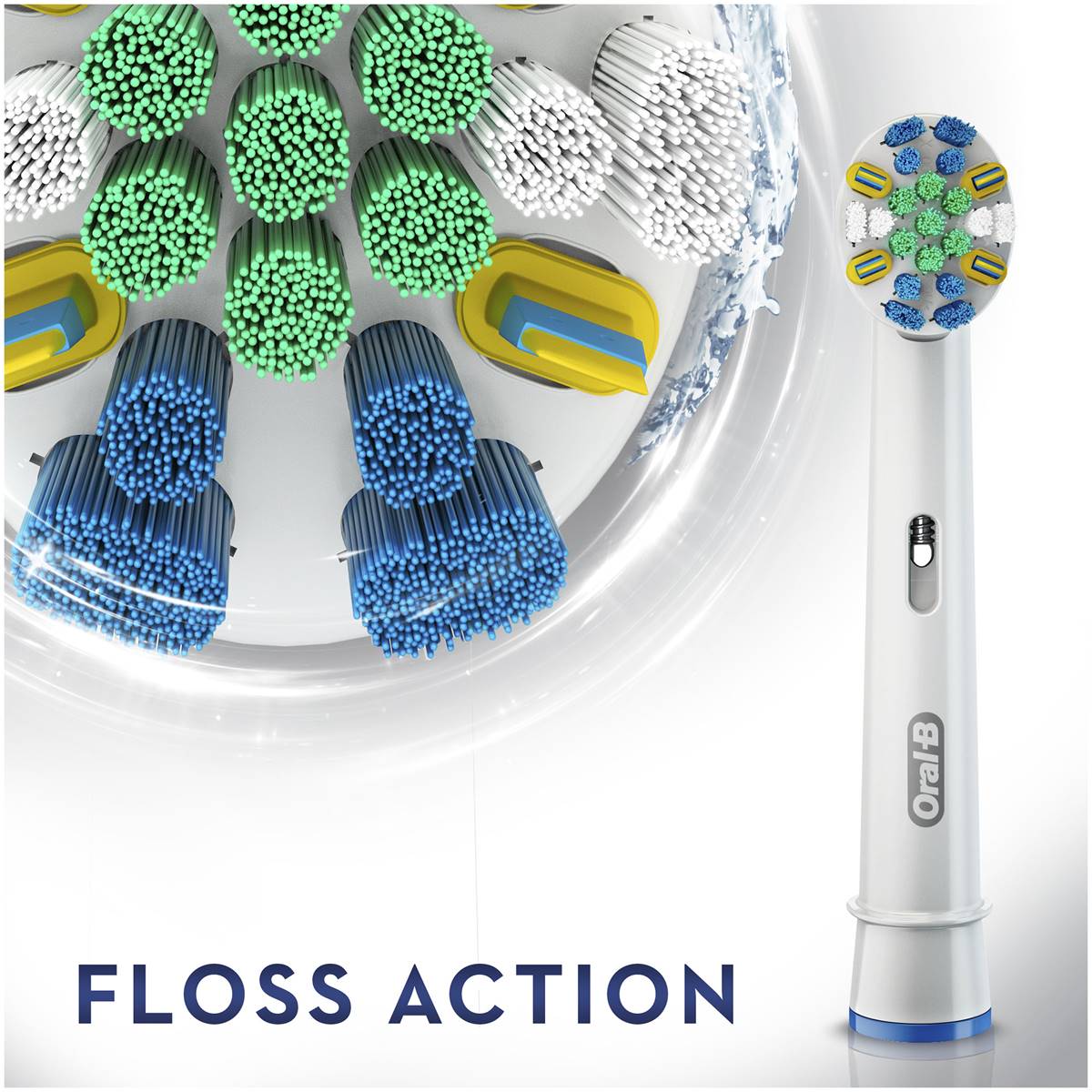 Oral-b Electric Toothbrush Floss Flossaction Heads 2 Pack | Woolworths