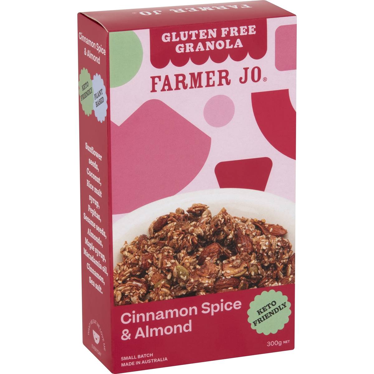 Farmer Jo Gluten Free Keto Granola With Cinnamon Spice 300g Woolworths