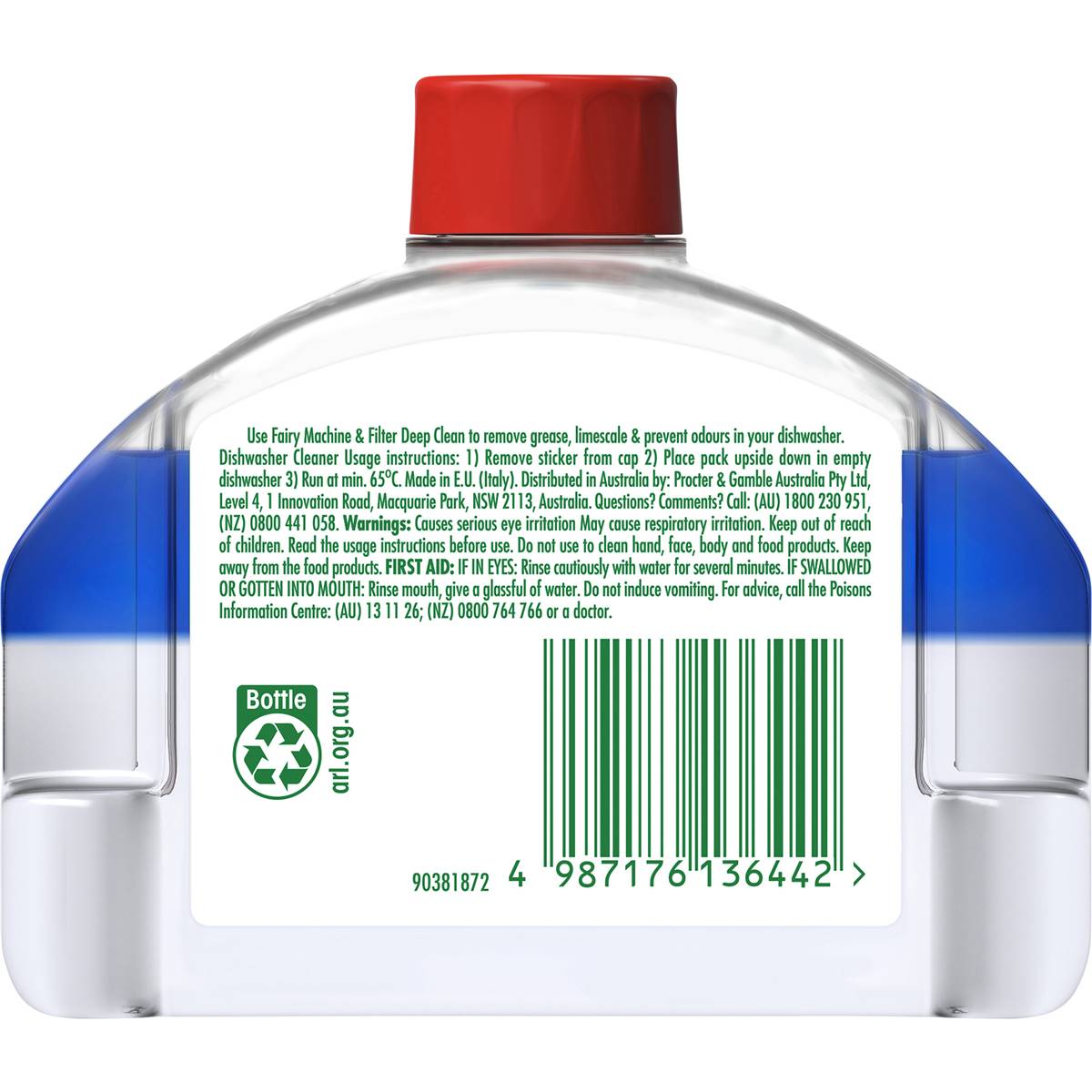 Fairy Dishwasher & Filter Cleaner 250ml Woolworths