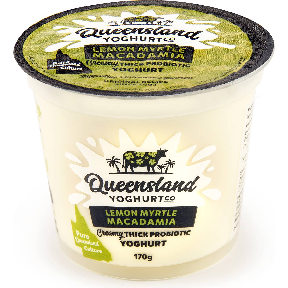 Queensland yoghurt co lemon myrtle macadamia yoghurt 170g woolworths