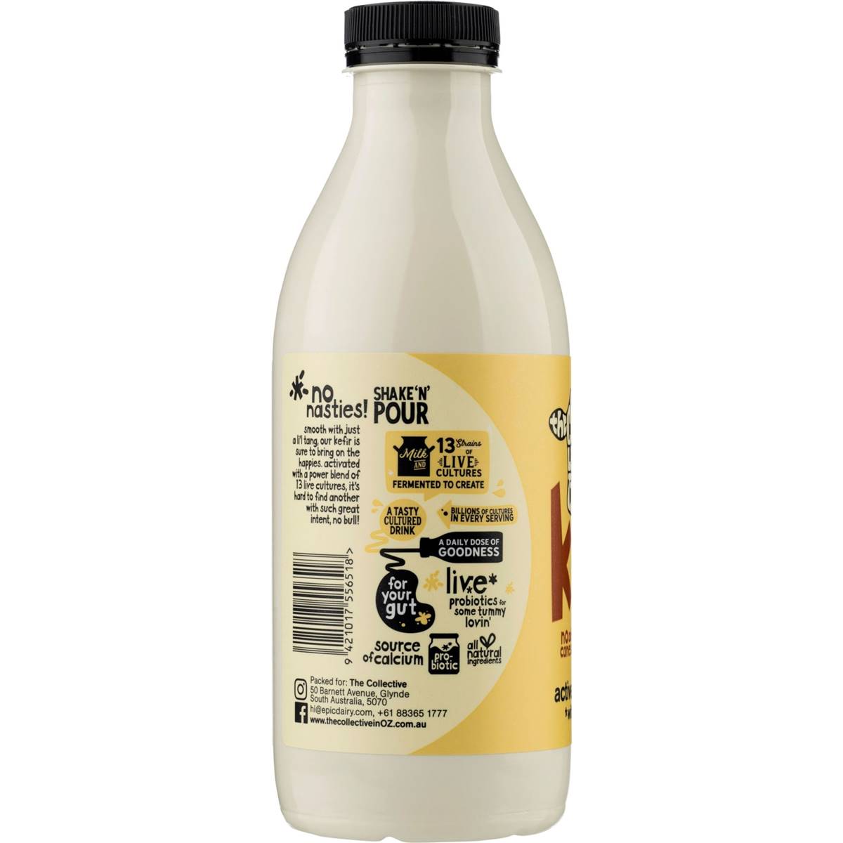 The Collective Great Dairy Kefir Probiotic Yoghurt Vanilla Bean 700g