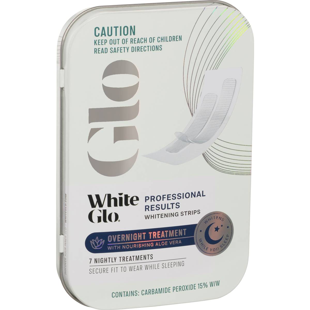 White Glo Overnight Treatment Whitening Strips 7 Pack | Woolworths