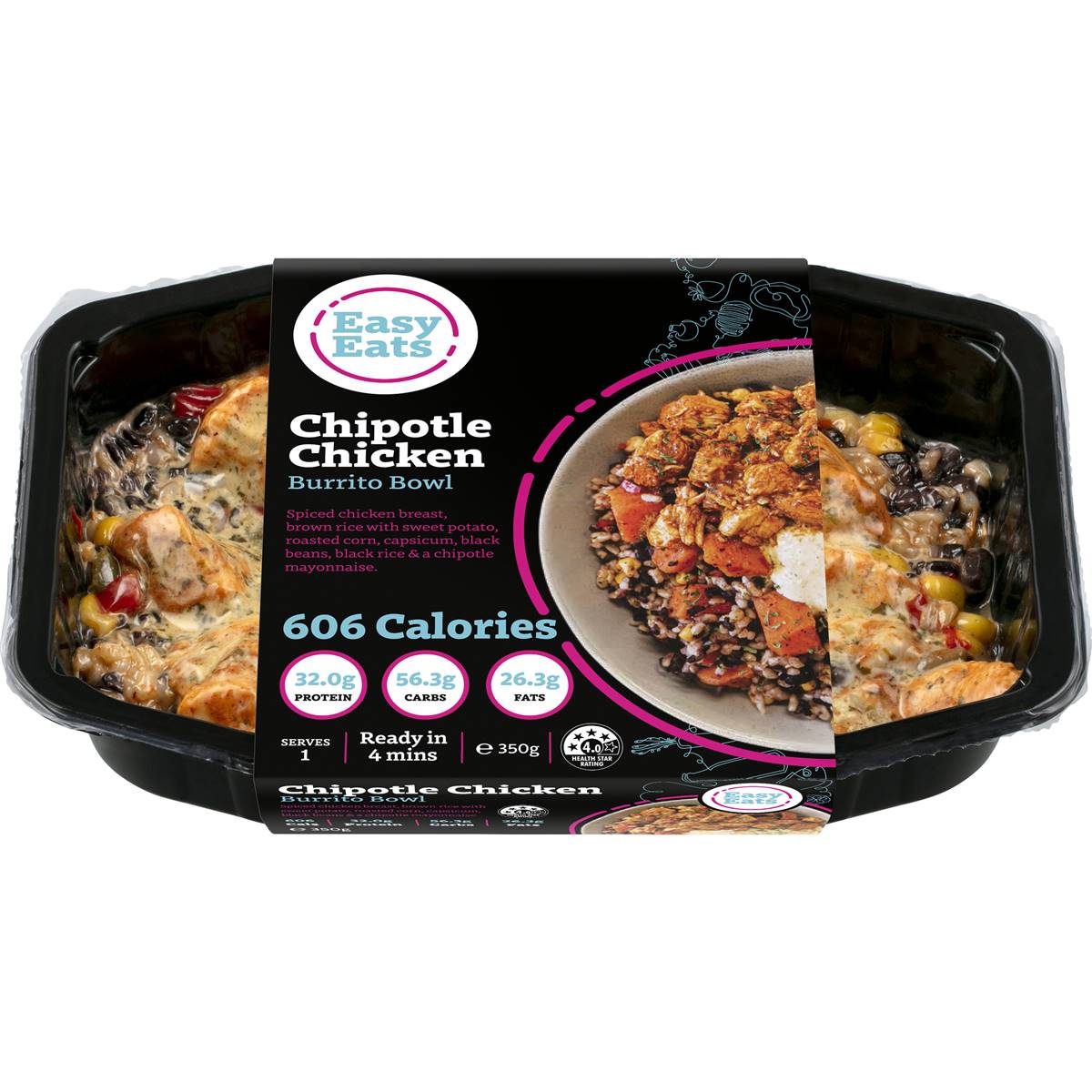 Easy Eats Chicken Burrito Bowl 350g