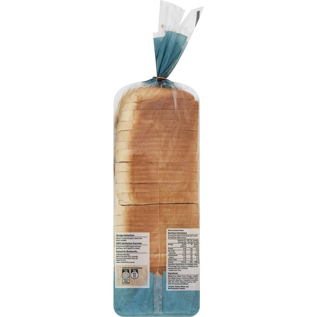 Woolworths White Sandwich Bread Loaf 650g Woolworths