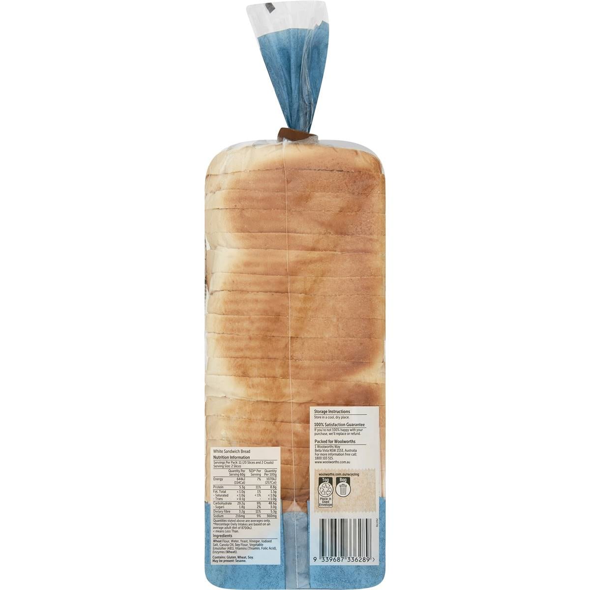 Woolworths White Sandwich Bread Loaf 650g Woolworths