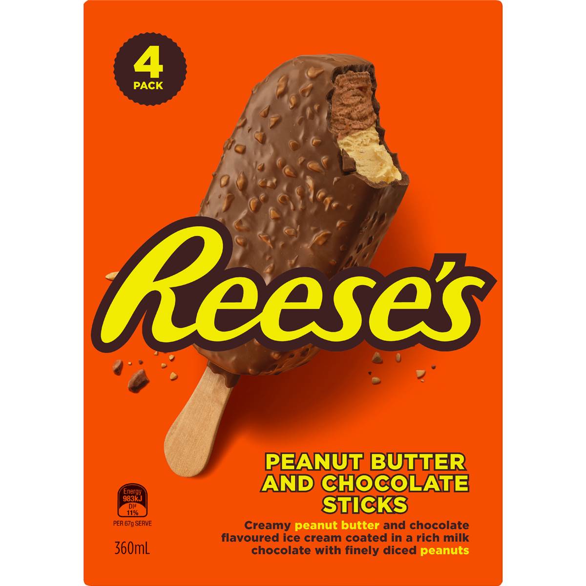 Reese's Peanut Butter & Chocolate Sticks 4 Pack Woolworths