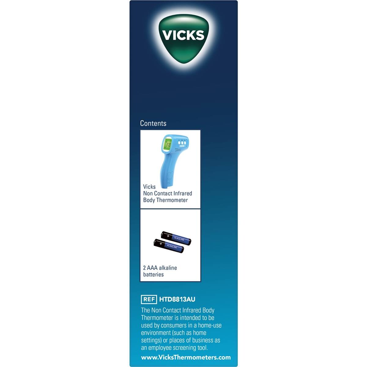 Vicks Non Contact Infrared Body Thermometer Each Woolworths