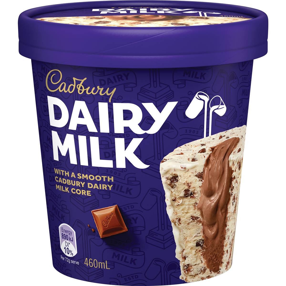 Cadbury Dairy Milk Frozen Dessert Tub 460ml Woolworths