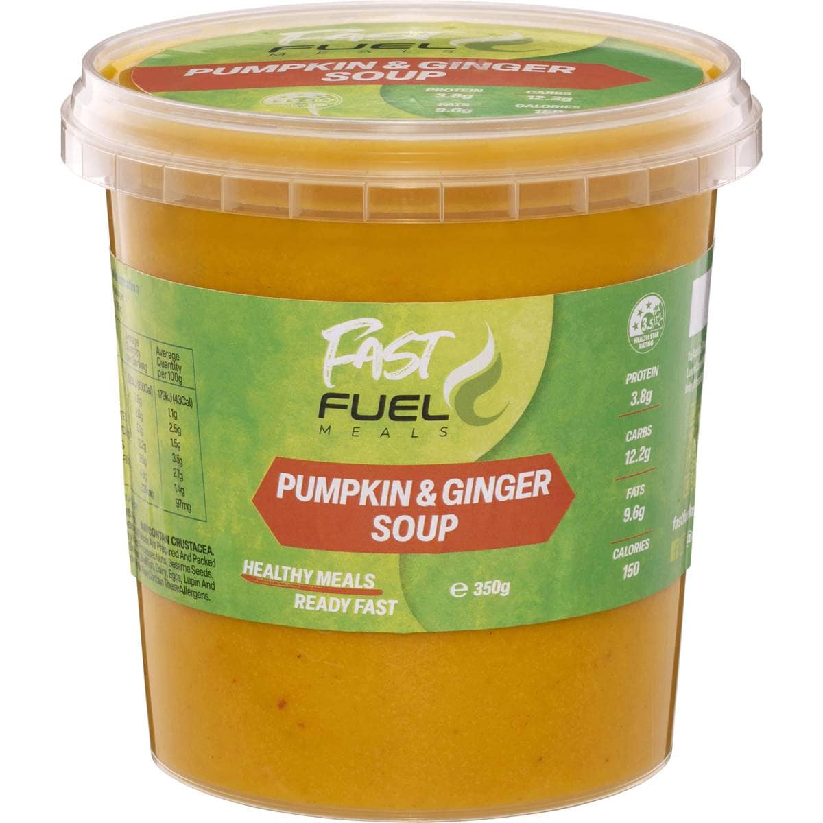 Fast Fuel Meals Pumpkin Ginger Soup 350g Woolworths