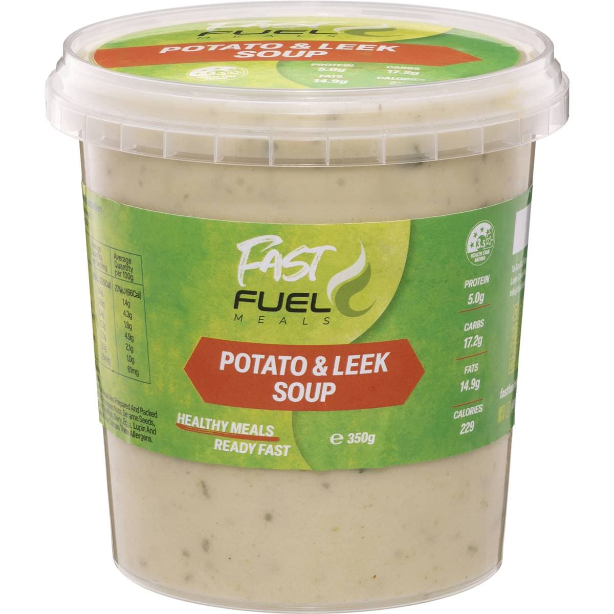 Fast Fuel Meals Potato Leek Soup 350g Woolworths