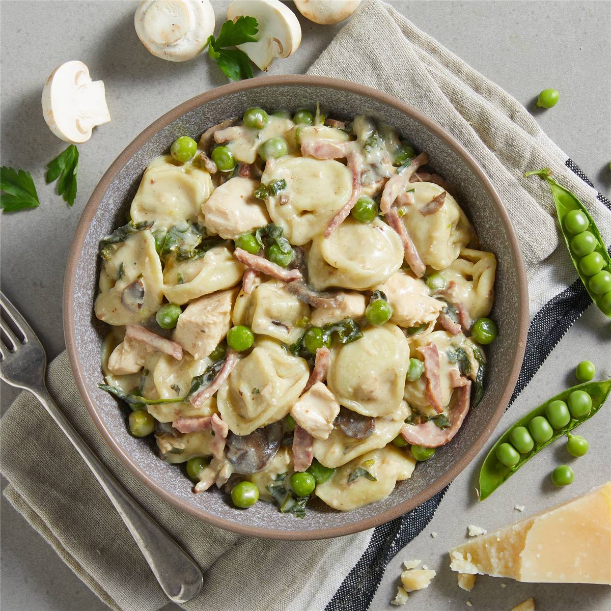 My Muscle Chef Chicken Tortellini Boscaiola Chilled Meal 300g Woolworths