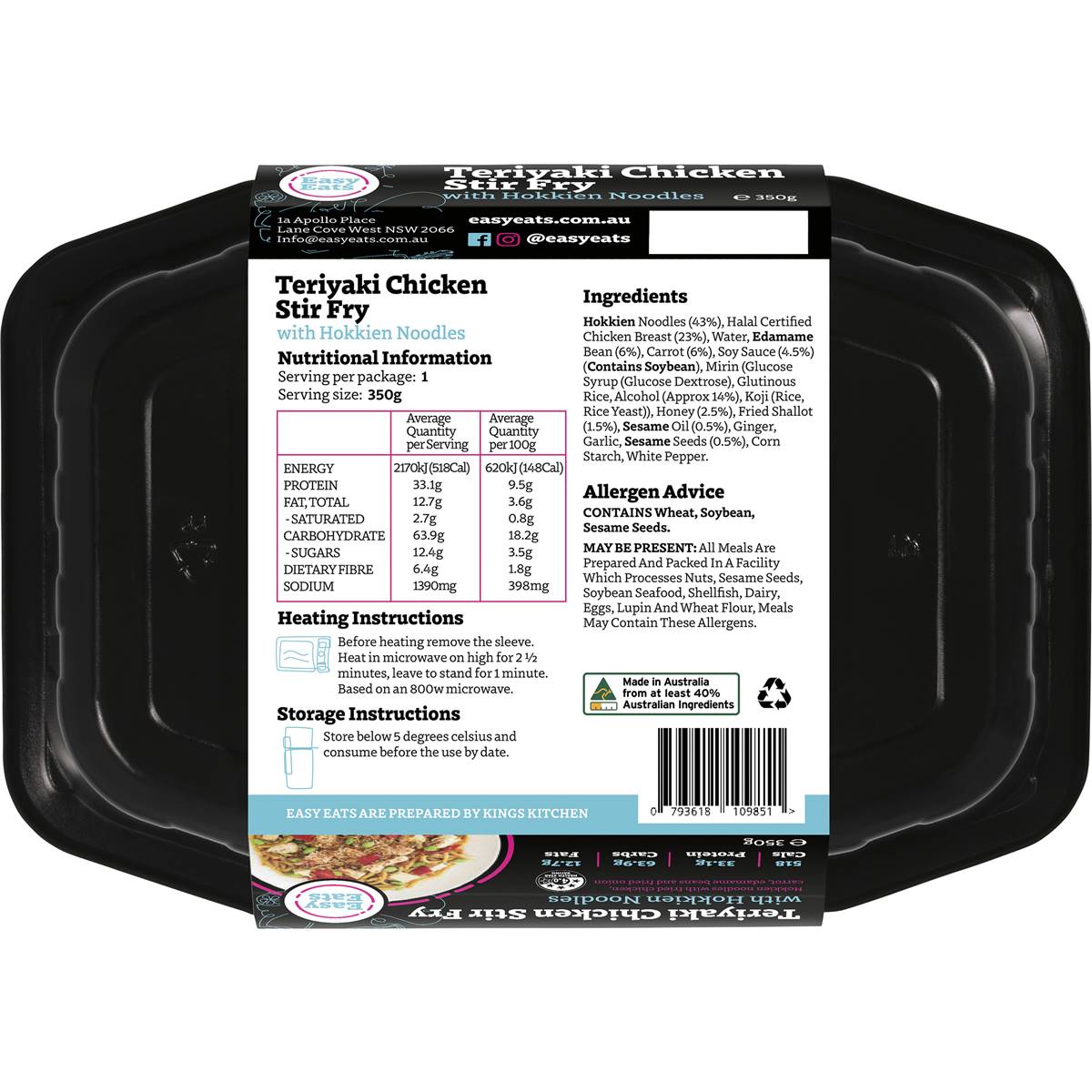 Easy Eats Teriyaki Chicken 350g Woolworths