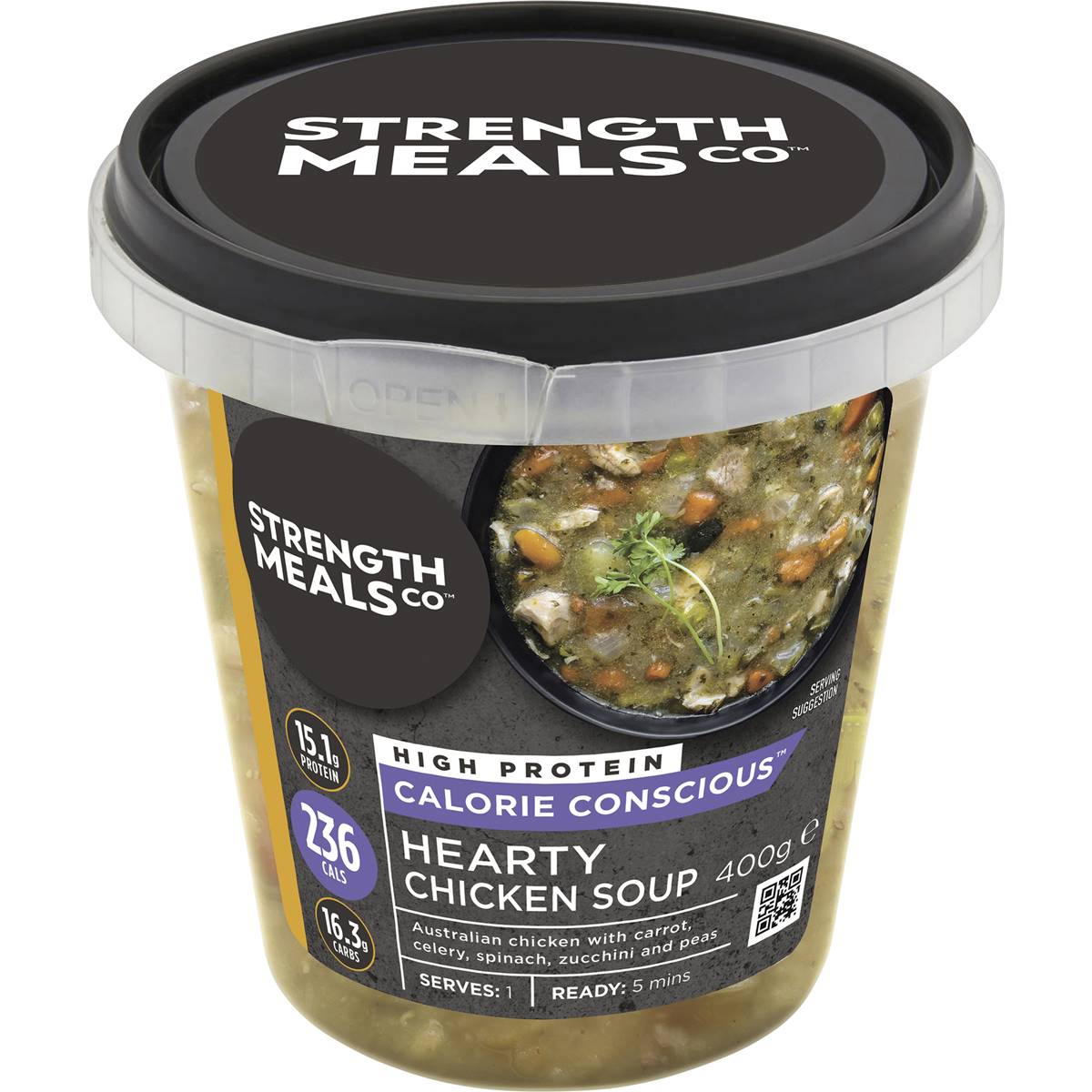 Strength Meals Co Hearty Chicken Soup 400g Woolworths