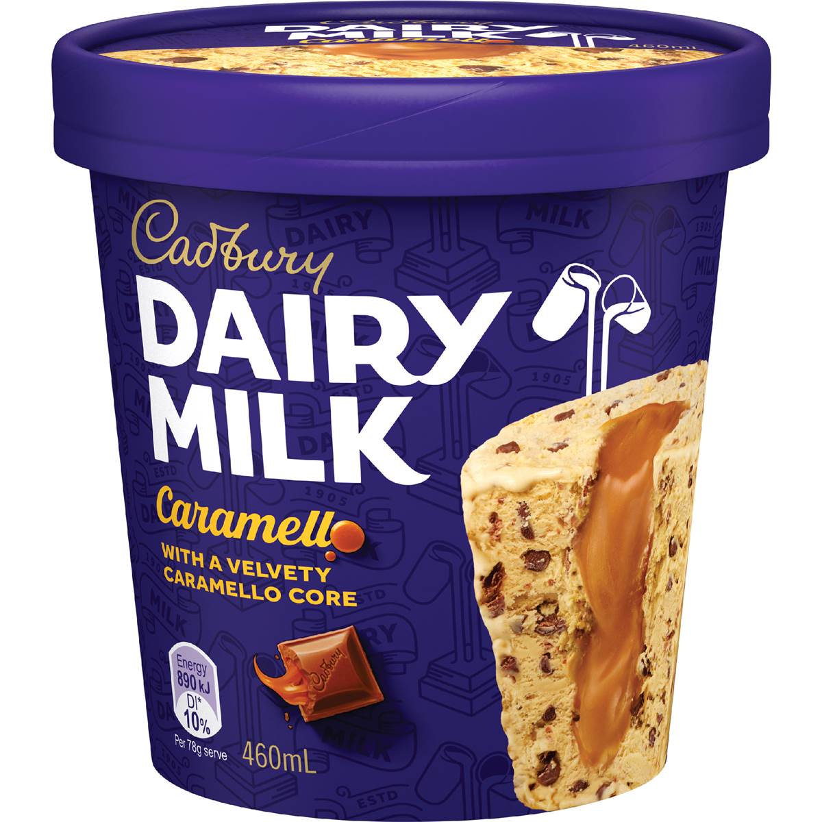 Cadbury Caramello Frozen Dessert Tub 460ml Woolworths