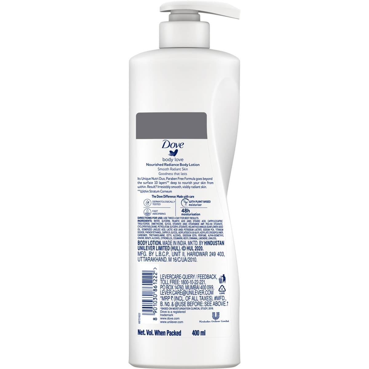 Dove Nourished Radiance Rich Body Lotion 400ml Woolworths