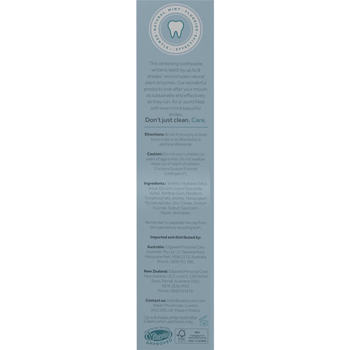 Waken Whitening Toothpaste 75ml Woolworths Waken whitening toothpaste 75ml woolworths