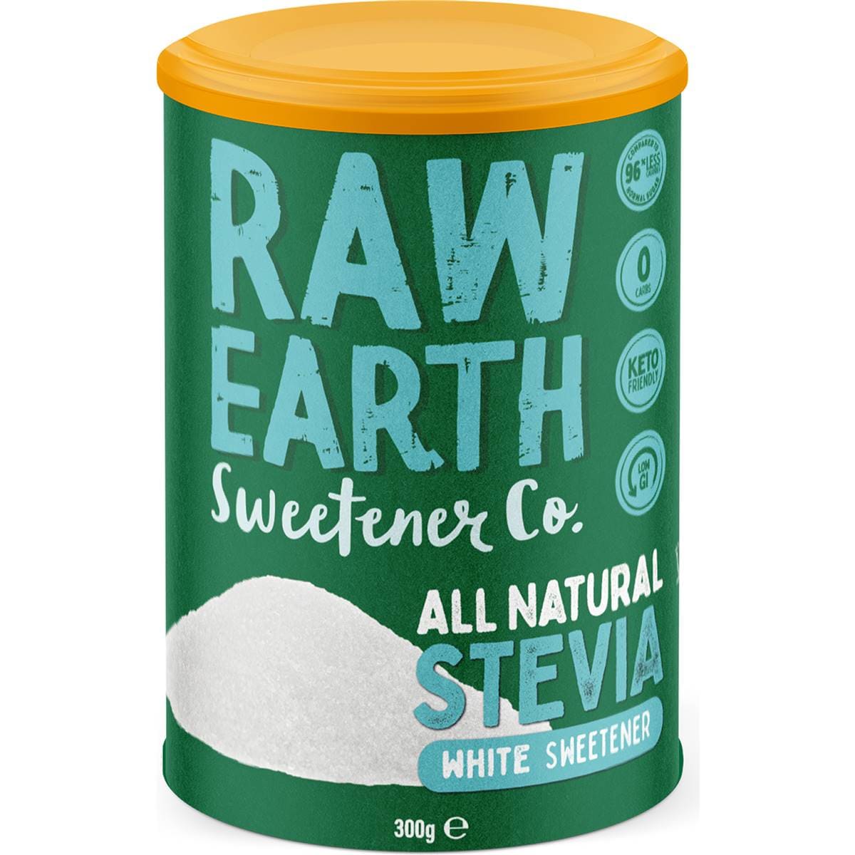 Raw Earth Sweetener Co White Stevia 300g Woolworths