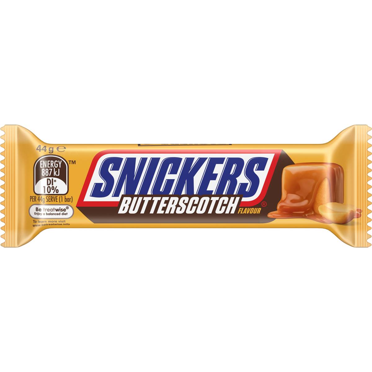 Snickers Butterscotch Flavoured Chocolate Bar 44g Woolworths