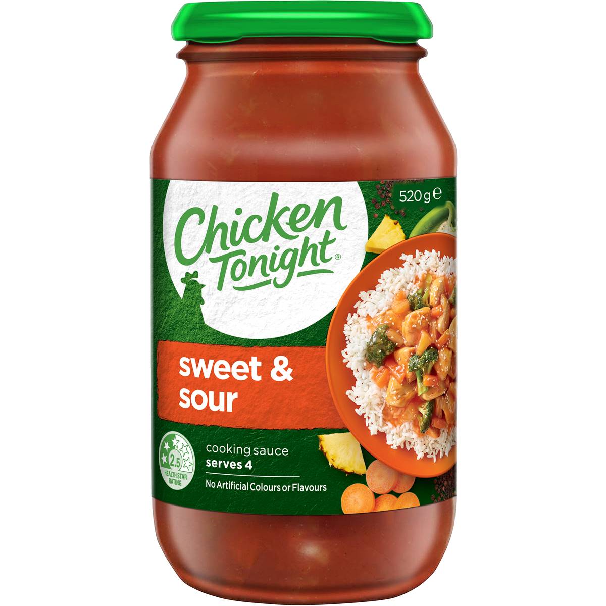 Chicken Tonight Simmer Sauce Sweet And Sour 520g Woolworths