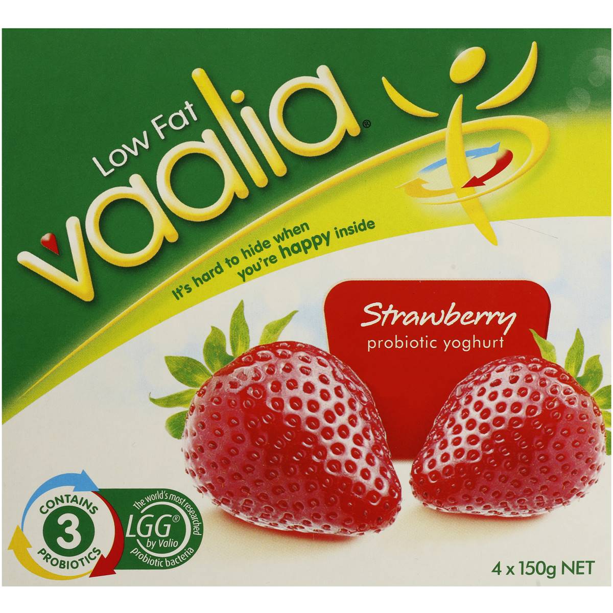 Vaalia Yoghurt Low Fat Strawberry 4x150g | Woolworths