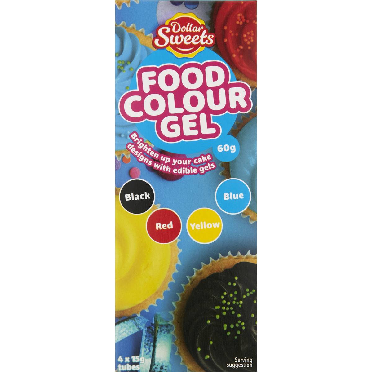 Dollar Sweets Colour Gels 4pk Woolworths