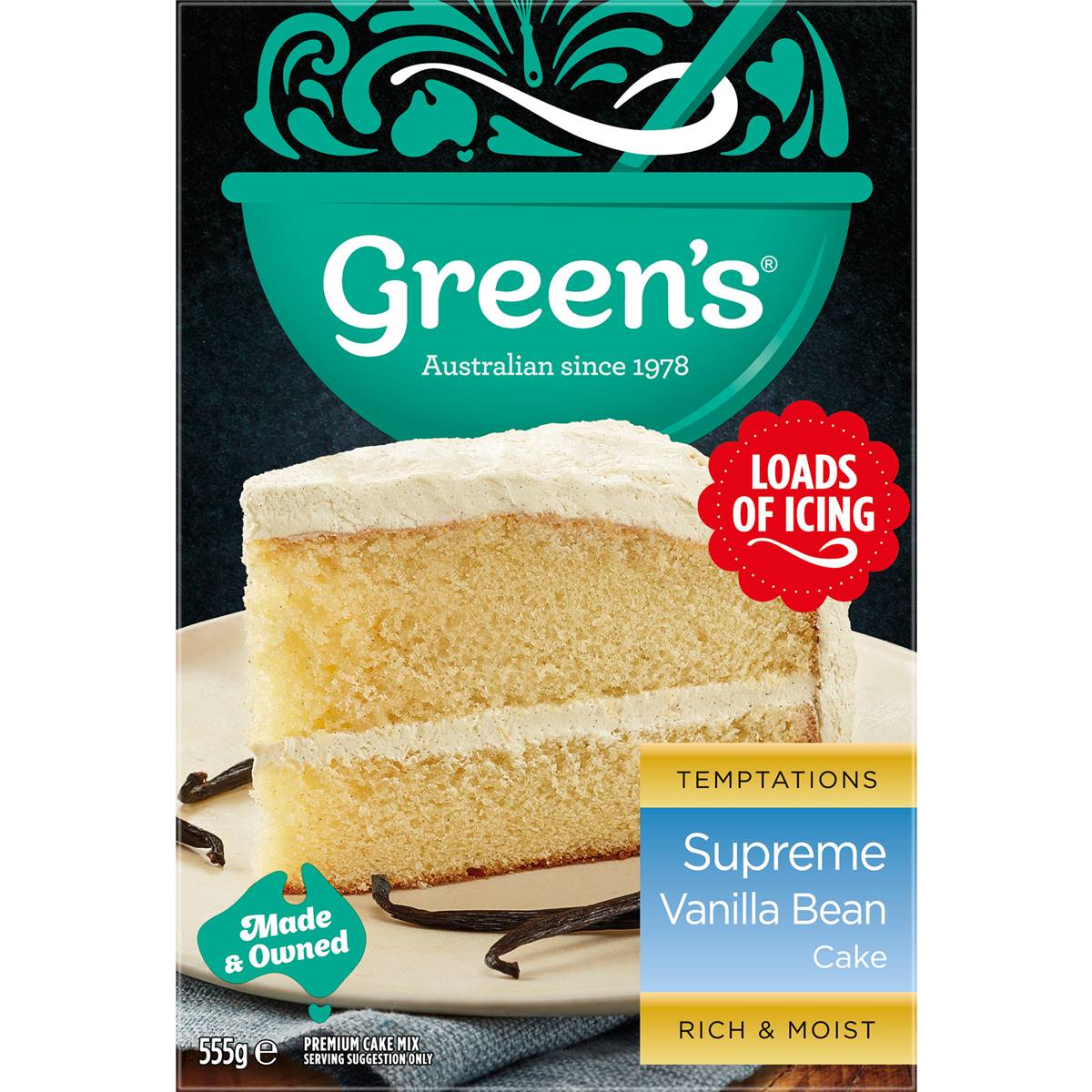 Green's Vanilla Bean Cake Mix 555g Woolworths