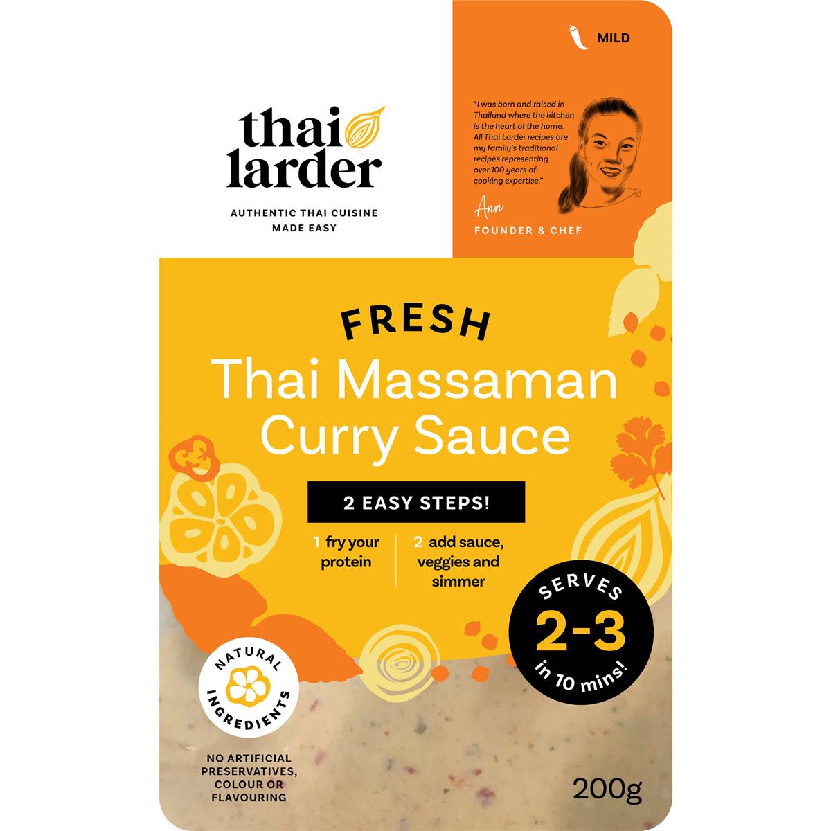 Thai Larder Fresh Massaman Curry Sauce 200g Woolworths