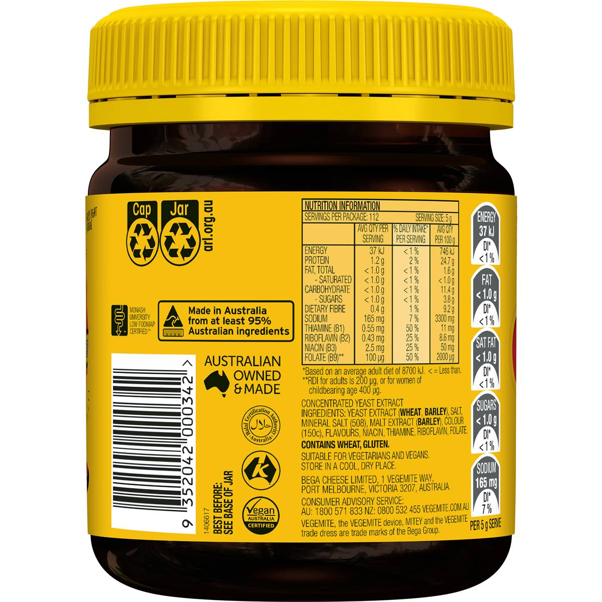 Vegemite Spread 560g | Woolworths