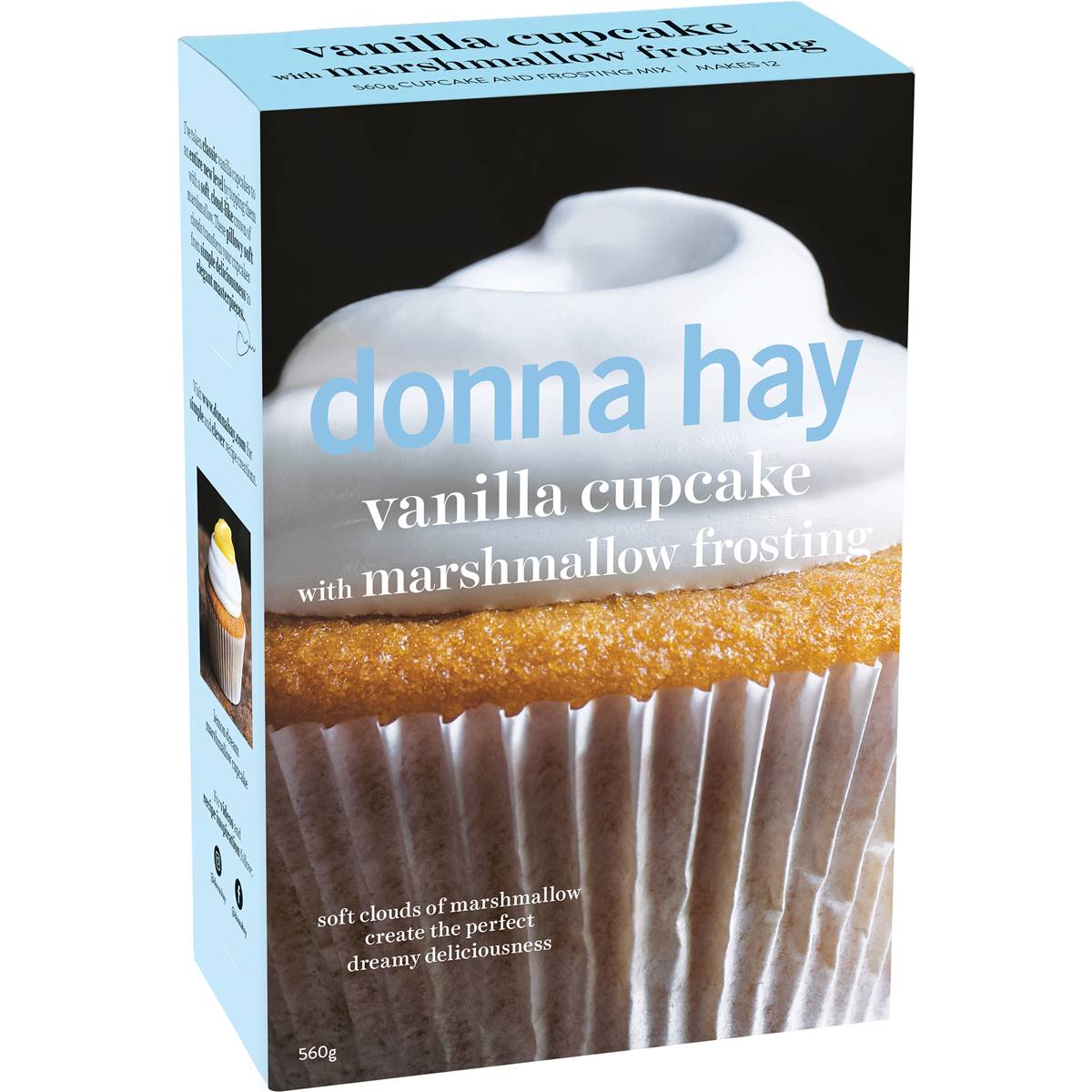 Donna Hay Vanilla Cupcake Mix With Marshmallow Frosting 560g Woolworths