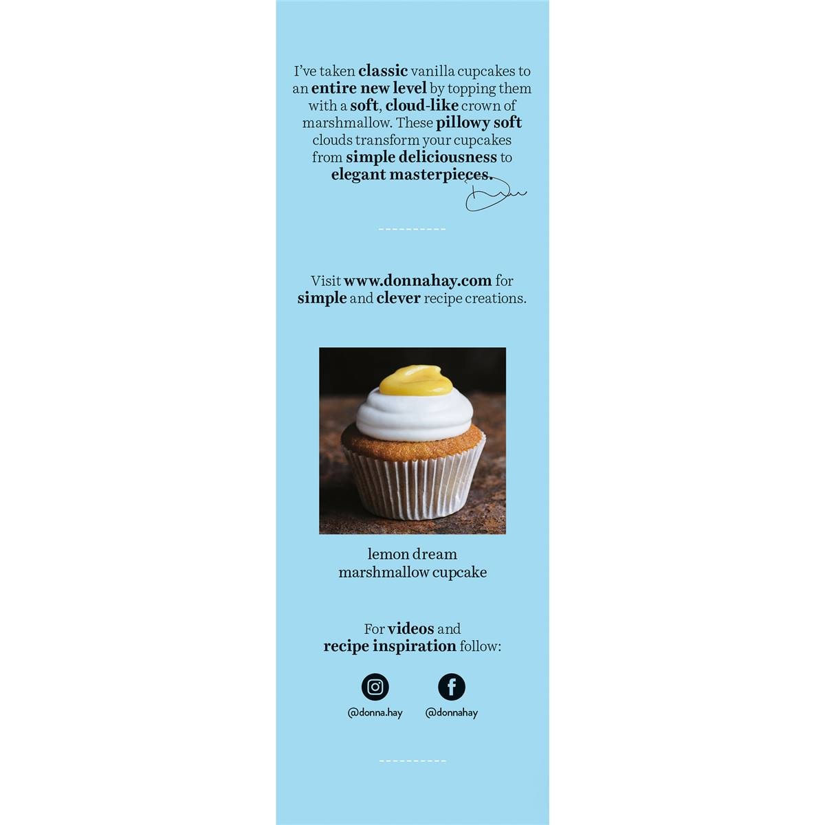 Donna Hay Vanilla Cupcake Mix With Marshmallow Frosting 560g Woolworths