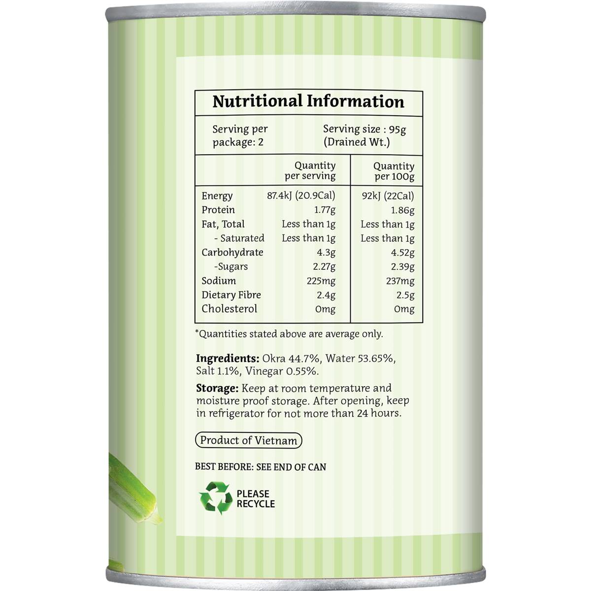 Frisp Whole Okra 425g Woolworths