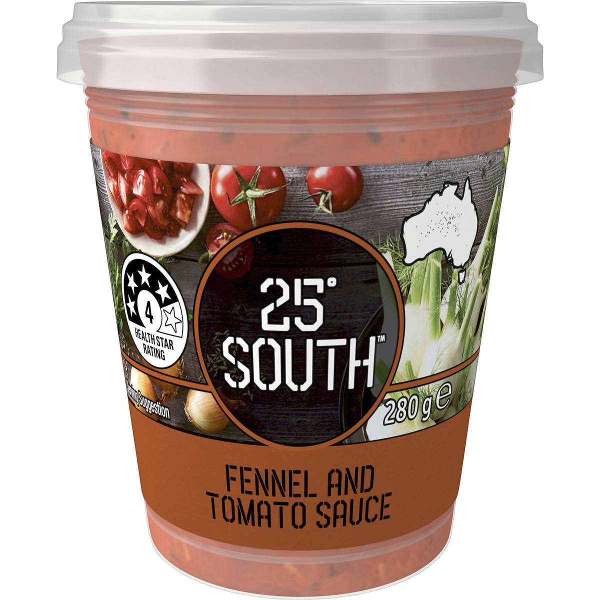 25 South Fennel & Tomato Sauce 280g Woolworths