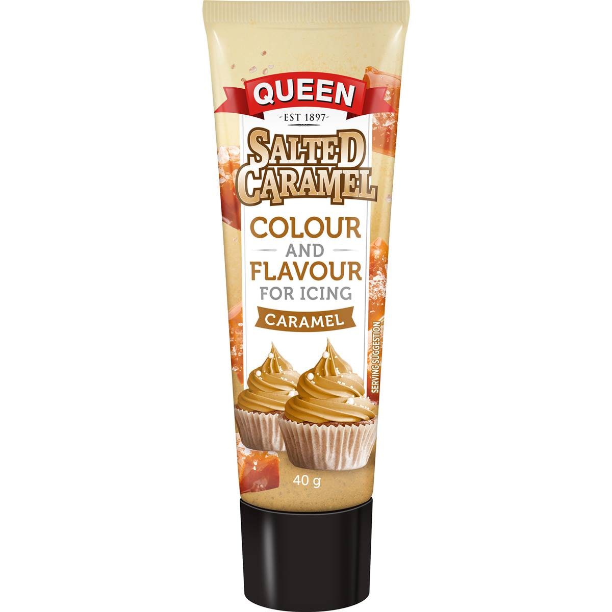 Queen Salted Caramel Colour & Flavour 40g Woolworths