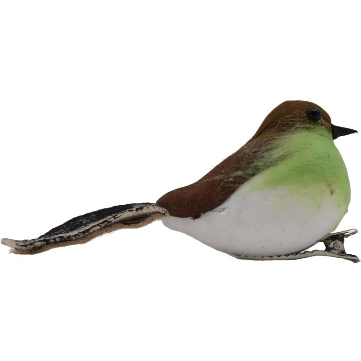 Christmas Decoration Clip On Bird Green 