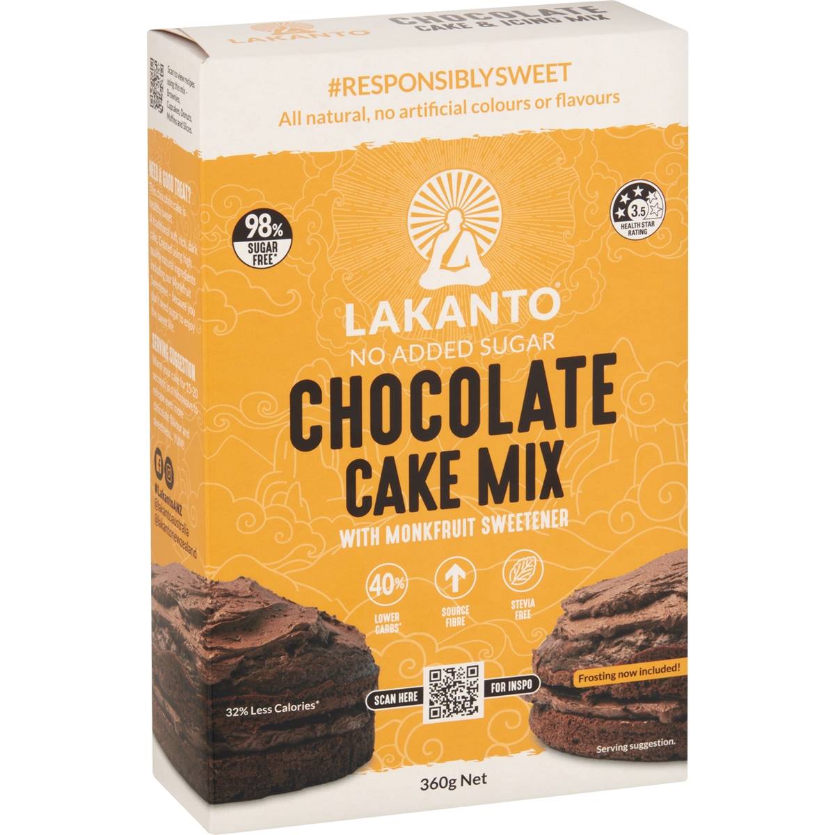 Lakanto No Added Sugar Chocolate Cake Mix
